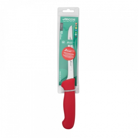 Нож обвалочный 16см прямой 2900 красный детальная картинка 