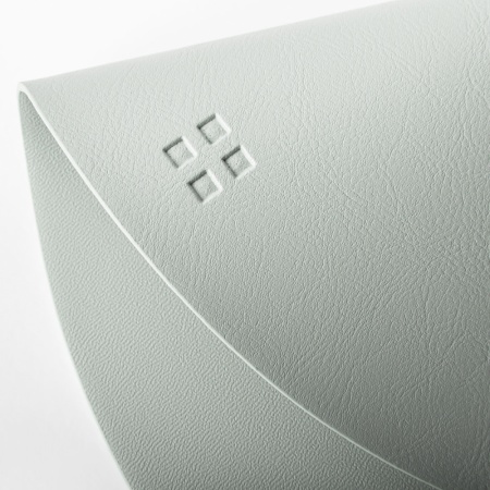 Плейсмат круглый ø38см PVC серебряный детальная картинка 