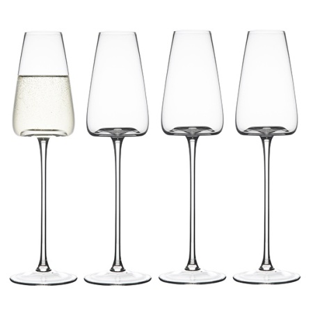 Набор бокалов для шампанского 240мл Sheen, 4шт детальная картинка 