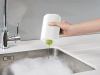 Органайзер для раковины с дозатором для мыла и бутылочкой SinkBase Plus белый/зеленый - 85082 Joseph Joseph детальная картинка 