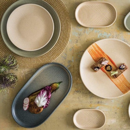 Тарелка овальная 33x18см MIRAGE Ripple детальная картинка 