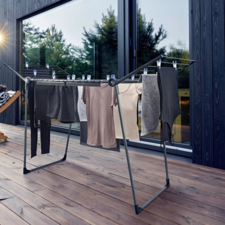 Сушилка для белья 87x157x66см PEGASUS 180 Solid Black детальная картинка 