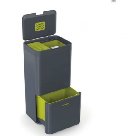Контейнер для сортировки мусора Totem 60л графит - 30002 Joseph Joseph детальная картинка 