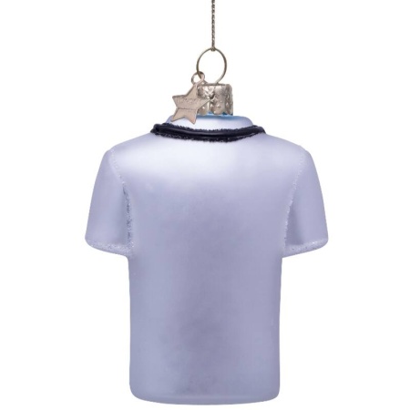 Новогоднее украшение из стекла Vondels "Халат доктора" 8см детальная картинка 