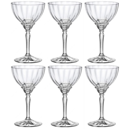 Набор бокалов для шампанского и коктейлей 240мл Espresso Martini FLORIAN, 6шт детальная картинка 