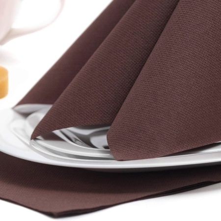 Салфетка 40x40см ROYAL Collection коричневый, 20шт детальная картинка 