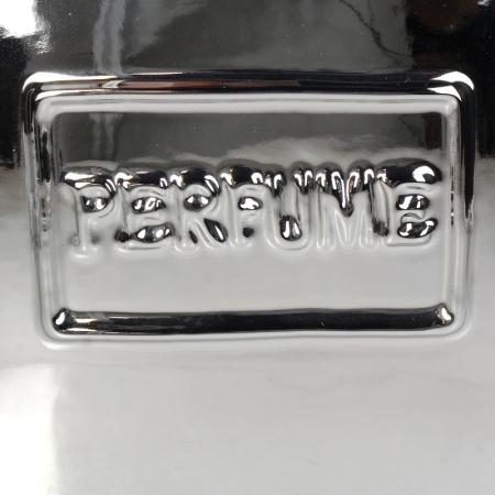 Ваза для цветов "Perfume Bottle" 19.5x8.5x29.7см серебряная детальная картинка 