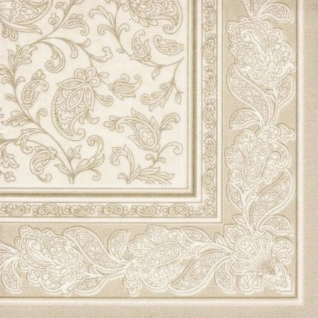 Салфетка 40x40см ROYAL Collection Ornaments шампань, 50шт детальная картинка 