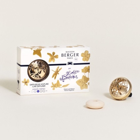 Автомобильный аромадиффузор-клипса «‎Лолита Лемпика» золотой детальная картинка 