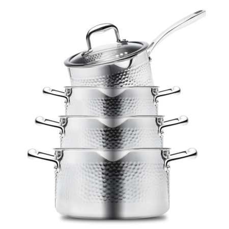 Набор посуды Noma – 4 предмета – 3 кастрюли и сотейник детальная картинка 