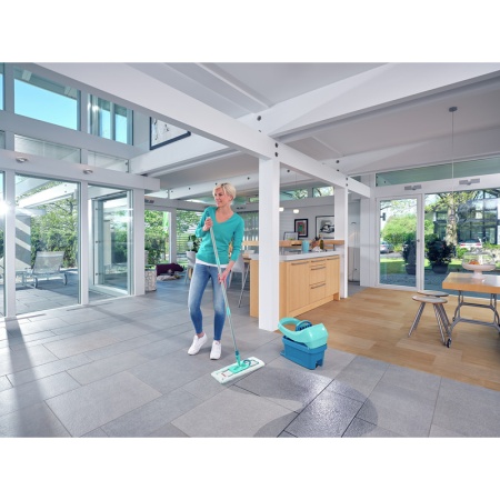 Комплект для уборки Profi XL ведро 8л на роликах с прессом для отжима и швабра 42см детальная картинка 