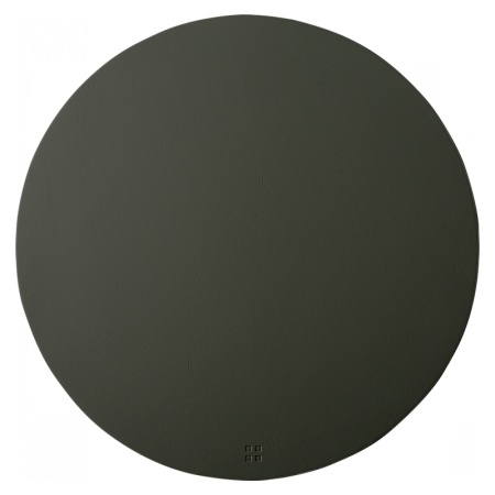 Плейсмат круглый ø38см PVC антрацит детальная картинка 