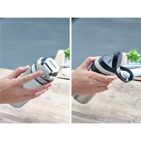 Термокружка 350мл Flip silver детальная картинка 