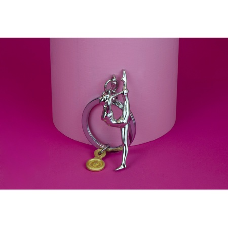 Брелок для ключей "Гимнастка с золотым трофеем" детальная картинка 