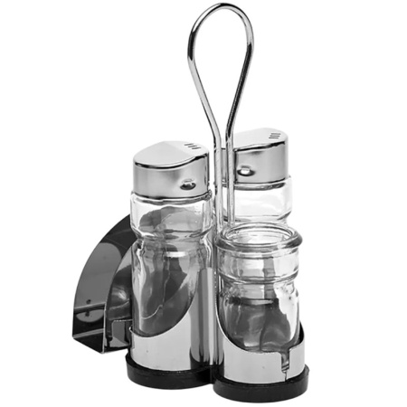 Набор для специй - соль, перец, стаканчик для зубочисток, салфетница - Profi-Chef детальная картинка 