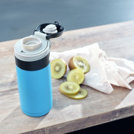 Термокружка 350мл Flip голубая детальная картинка 