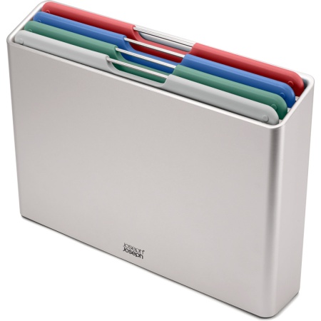 Набор разделочных досок 34x24см Folio Large серебро, 4шт - 60215 Joseph Joseph детальная картинка 