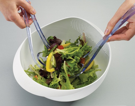 Многофункциональная миска-дуршлаг Prep&Serve белая - 40064 Joseph Joseph детальная картинка 