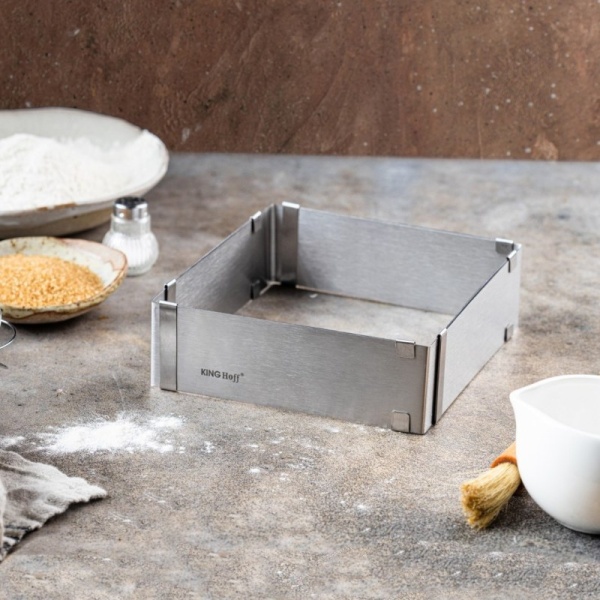 Фото Форма для торта раздвижная 15.5-28см KING Hoff