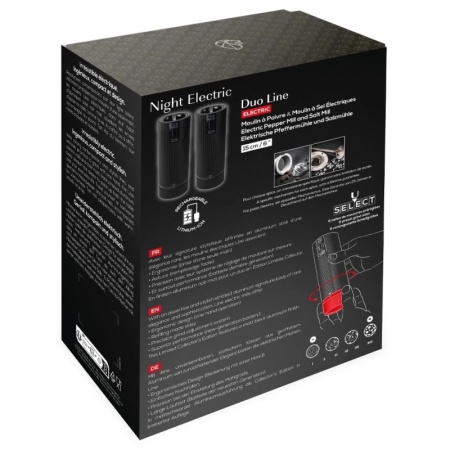 Набор мельниц для соли и перца 15см LINE Night Electric u'Select - Zirlion детальная картинка 