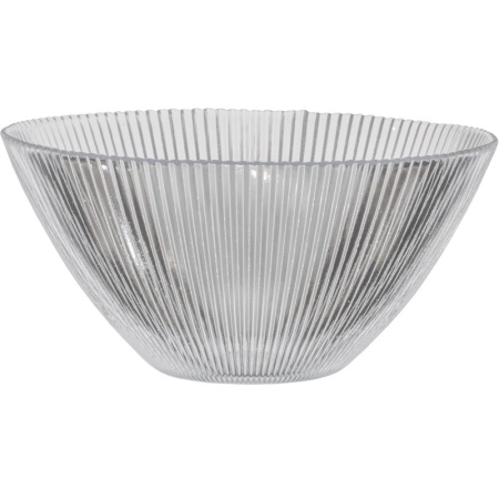 Салатник стеклянный 22.5x(h)11см Aria прозрачный детальная картинка 