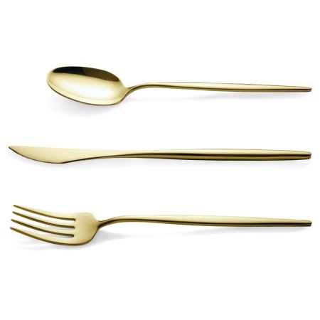 Набор столовых приборов CAIRO champagne - 24шт в деревянном боксе детальная картинка 