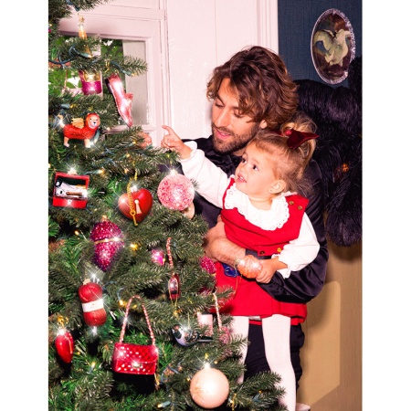 Новогоднее украшение из стекла Vondels "Красное сердце с ключом" 6.5см детальная картинка 