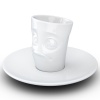 Кофейная пара 80мл Tassen Buffled белая детальная картинка 