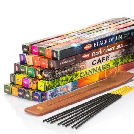 Благовония с подставкой-держателем, 8 палочек MIX (аромат на выбор) детальная картинка 