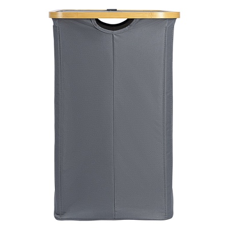 Корзина для белья с двумя отделениями Neat Twin 53.5x33x53см серая детальная картинка 