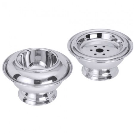 Икорница на подставке полировка сталь детальная картинка 