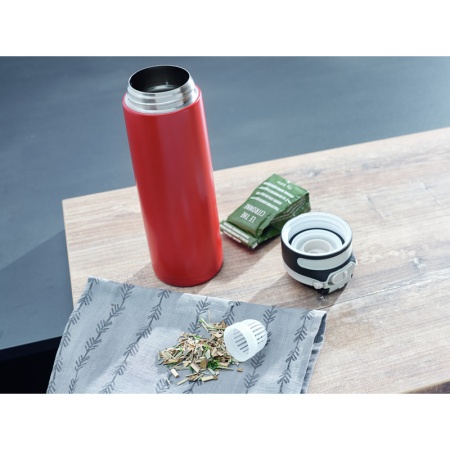 Термос 600мл Flip красный детальная картинка 