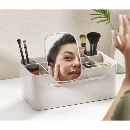 Органайзер для косметики с выдвижным отсеком и съемным зеркалом Viva Large - 75005 Joseph Joseph детальная картинка 