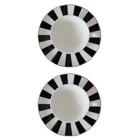 Набор кофейных чашек с блюдцами «Monte Carlo» на 2 персоны детальная картинка 