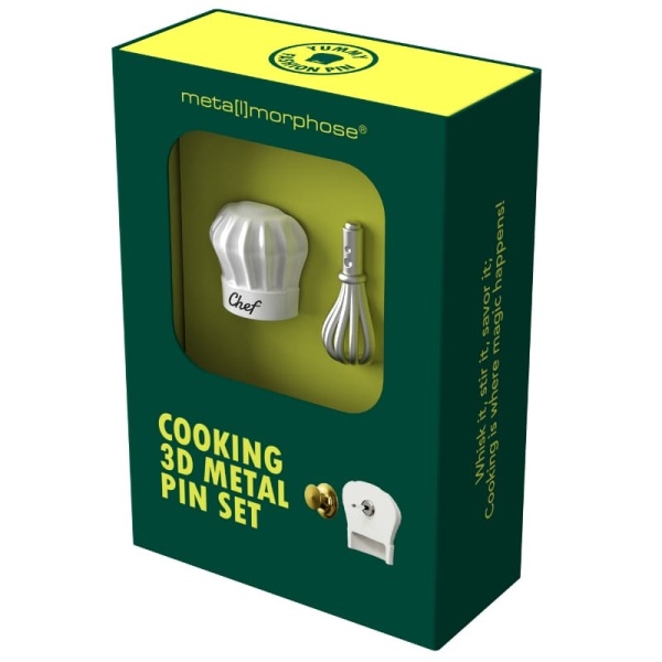 Фото Набор брошей "Колпак повара и венчик"