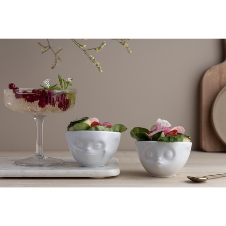 Набор чаш 100мл Tassen Grinning & Kissing белый, 2шт детальная картинка 