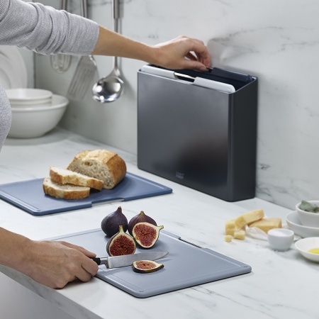 Набор разделочных досок 34x24см Folio Large графит, 4шт - 60184 Joseph Joseph детальная картинка 