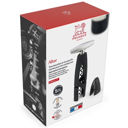 Штопор ALTAR Black с обрезателем фольги детальная картинка 