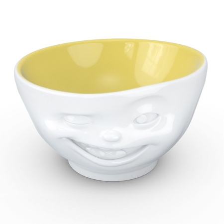 Чаша 500мл Tassen Winking белая-желтая детальная картинка 