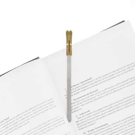 Закладка для книг "Золотые лыжи" детальная картинка 