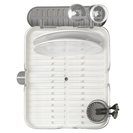 Сушилка для посуды Holster 42x34см белая детальная картинка 