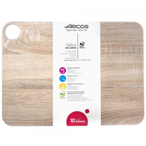 Фото Доска разделочная 38x28см NATURAL Arcos