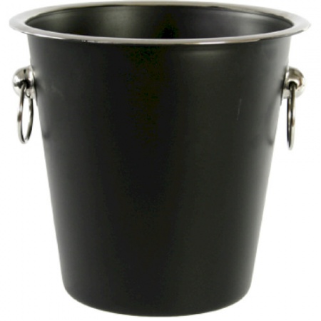 Ведро для льда - (d)21х(h)21см - черное детальная картинка 