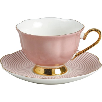Фото Чайная пара Madame de Recamie, розового цвета