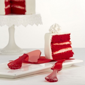 Фото Нож для торта 290мм Sweetable красный