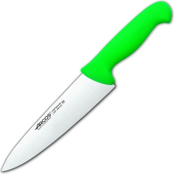 Фото Нож поварской 20см шеф нож 2900 зеленый