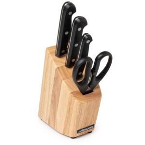Фото Набор кухонных ножей UNIVERSAL 3шт с ножницами на подставке
