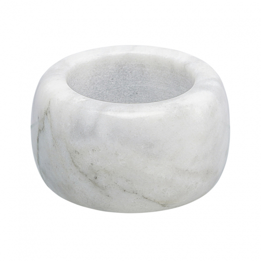 Набор колец для салфеток Marm Ø5см белый мрамор, 2шт детальная картинка 