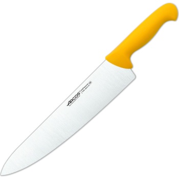 Фото Нож поварской 30см широкий шеф нож 2900 желтый