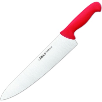 Фото Нож поварской 30см широкий шеф нож 2900 красный